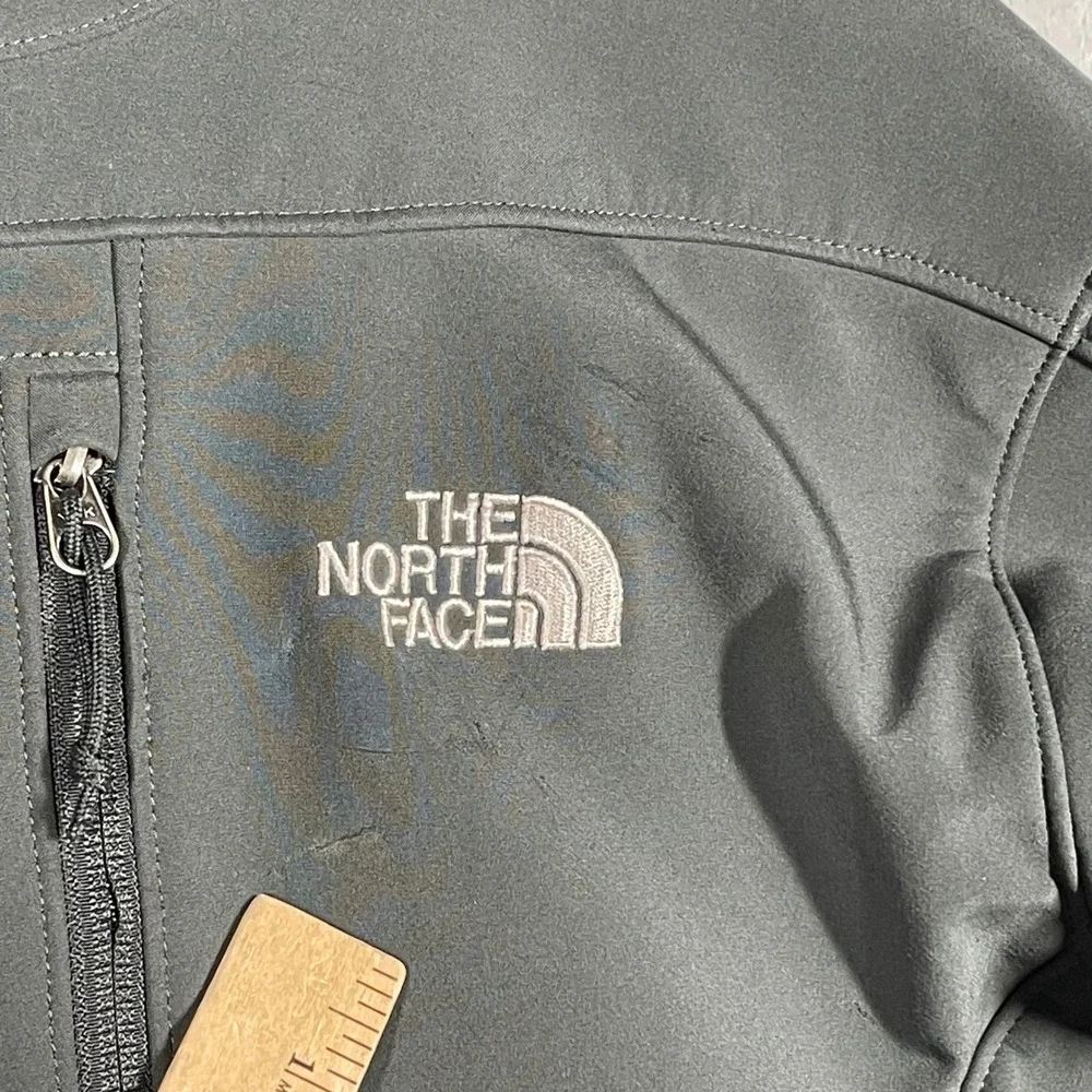 The North Face Mens Apex Bionic Softshell Jacket Grey Full Zip AL5C Size Medium